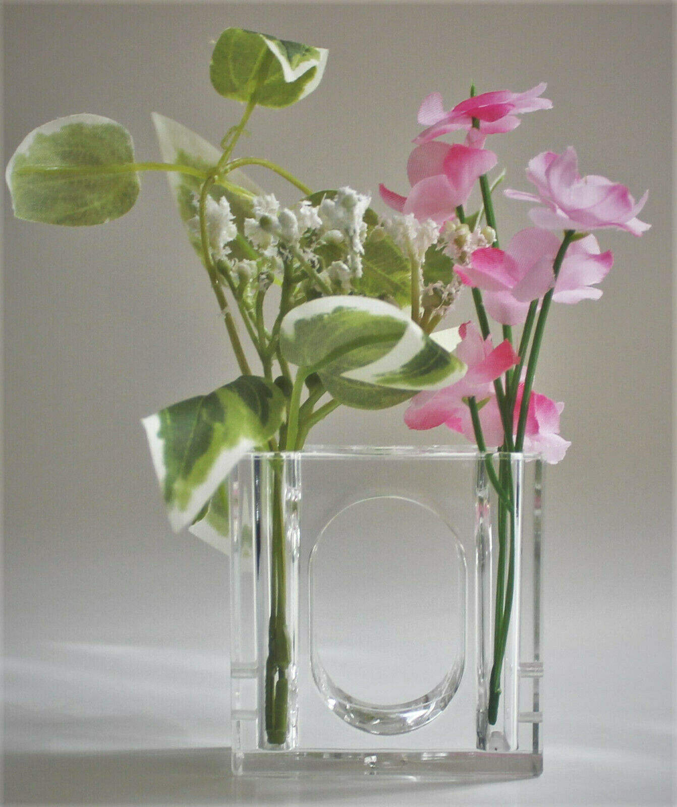 Wedding Party Acrylic Napkin Rings Flower Bud Vase Table Decor Napkin Buckle Clear Square Plexiglass Napkin Holder